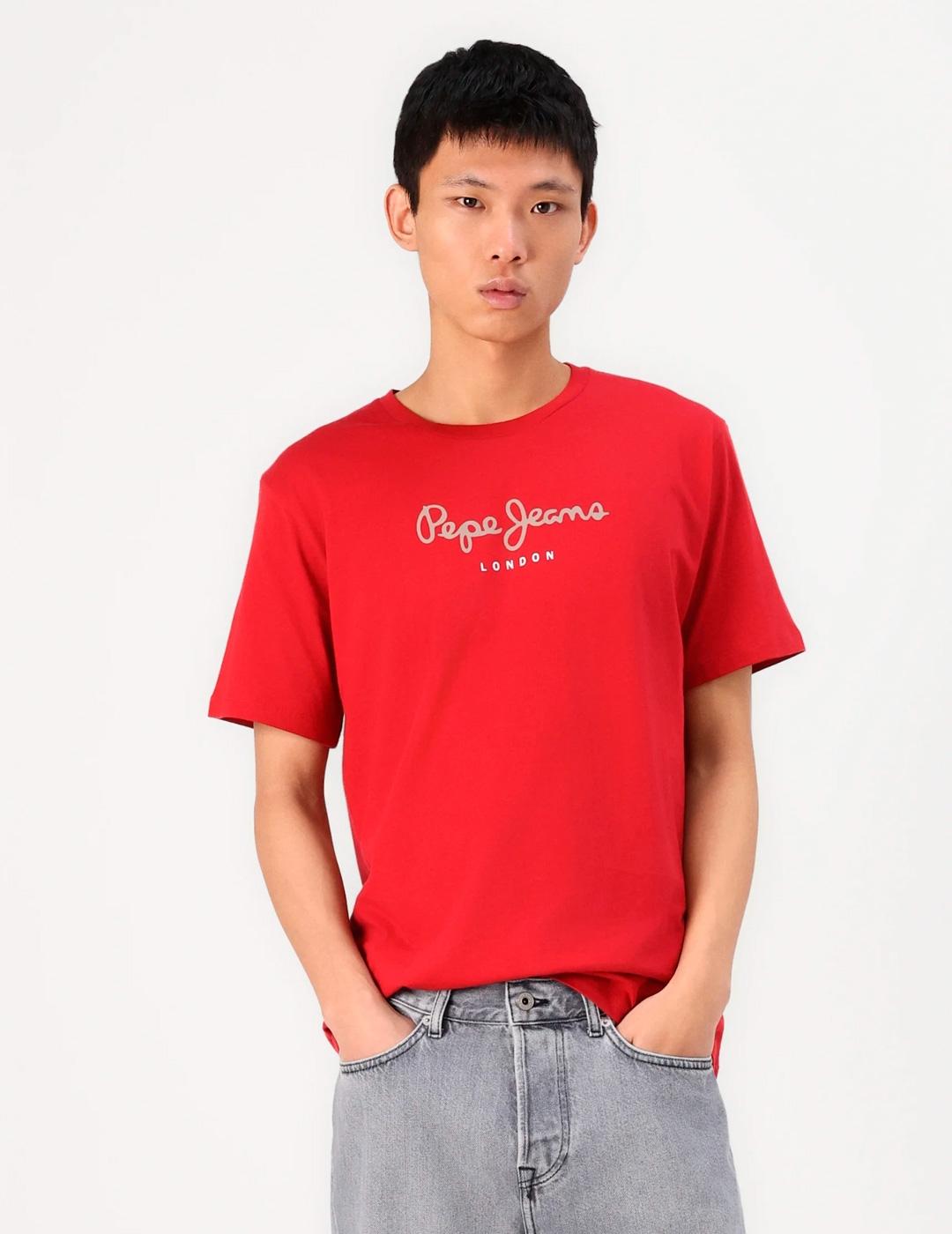 Camiseta Pepe Jeans EGGO roja para hombre