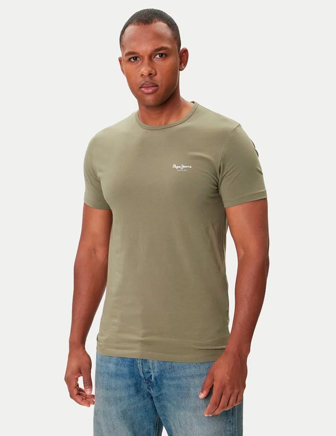 Camiseta Pepe Jeans ORIGINAL BASIC 3N verde para hombre