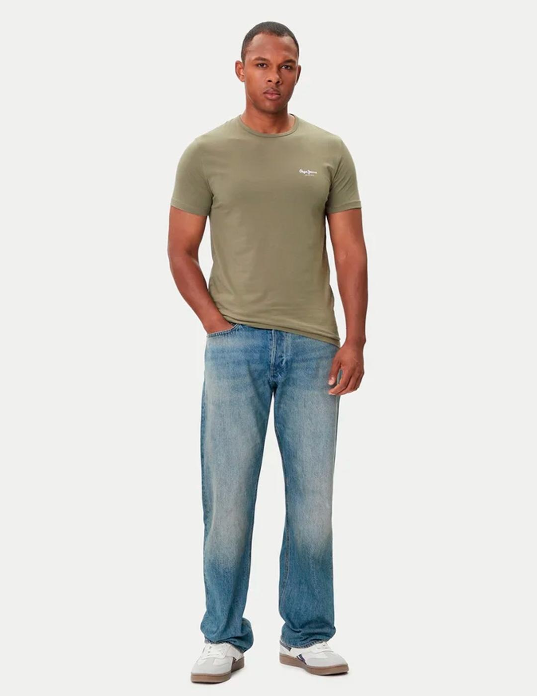 Camiseta Pepe Jeans ORIGINAL BASIC 3N verde para hombre