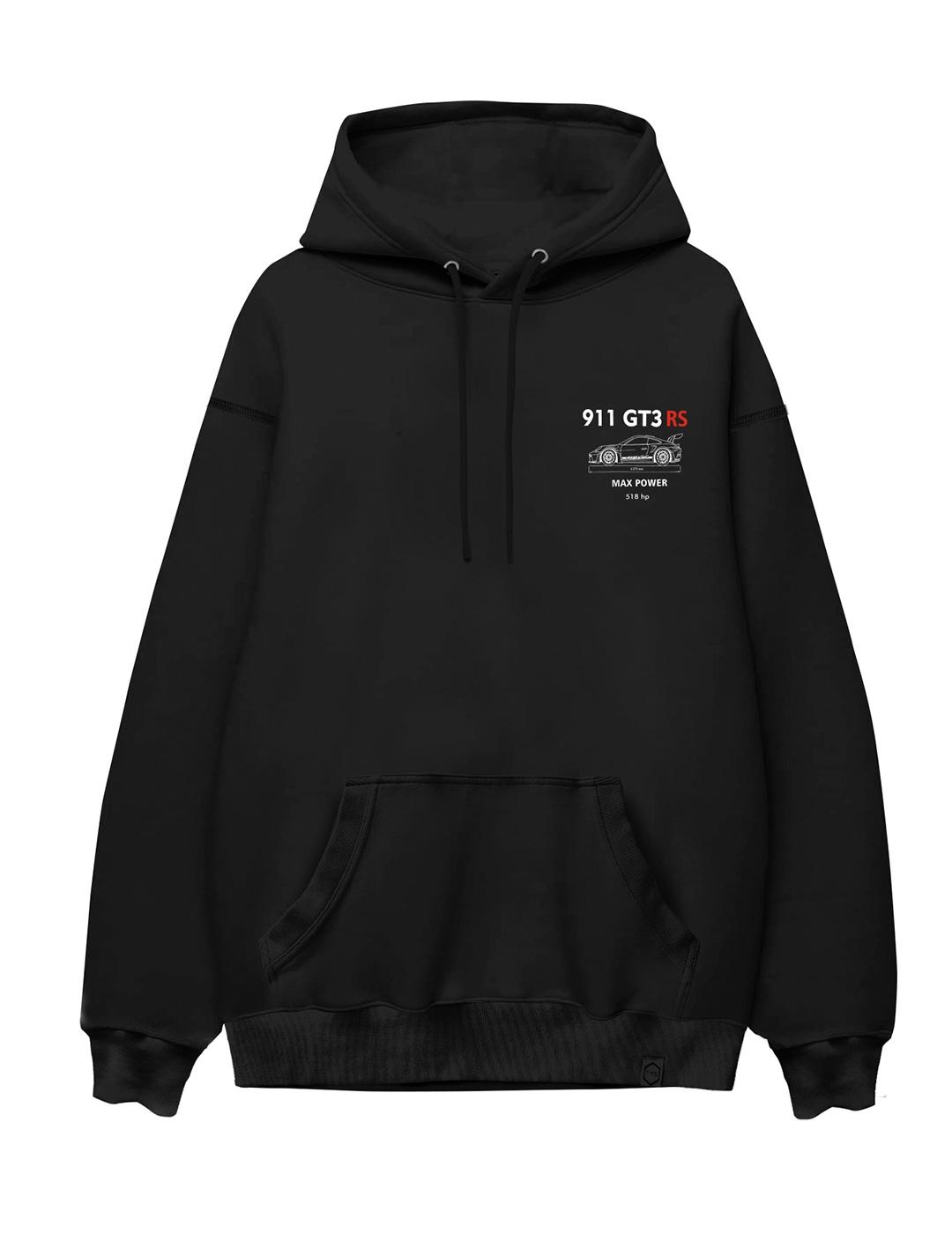 Sudadera A.M.E.N 911 GT3 RS negro para hombre con capucha