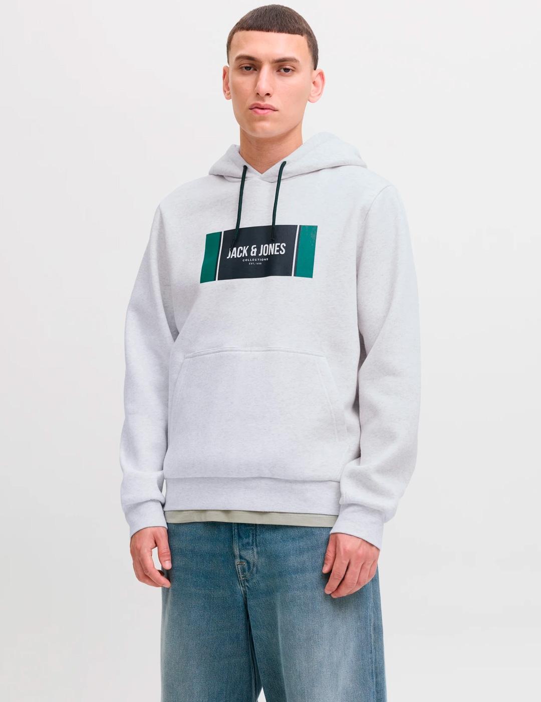 Sudadera Jack & Jones HAYATO gris para hombre