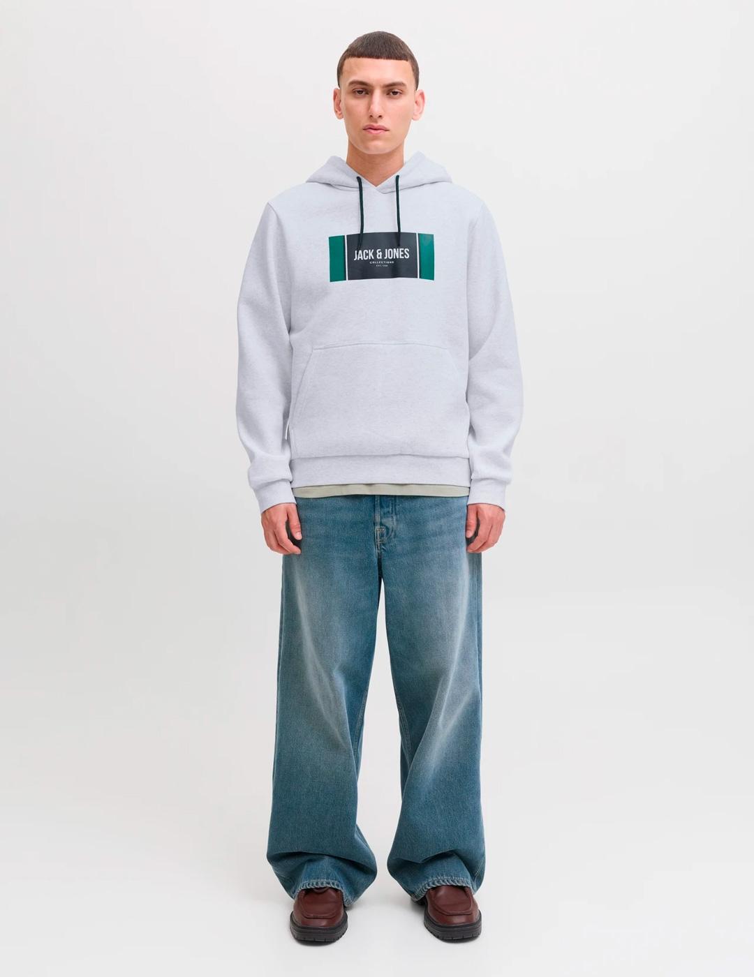 Sudadera Jack & Jones HAYATO gris para hombre