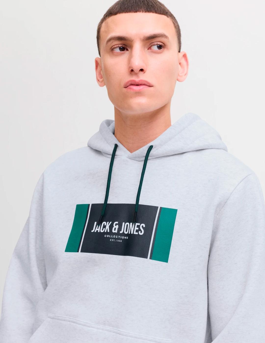 Sudadera Jack & Jones HAYATO gris para hombre
