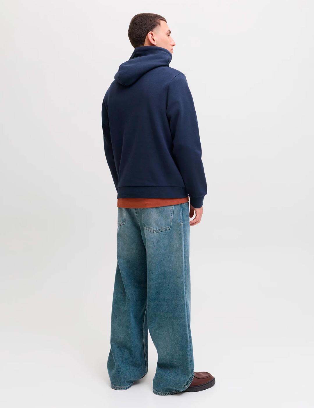 Sudadera Jack & Jones HAYATO marino para hombre