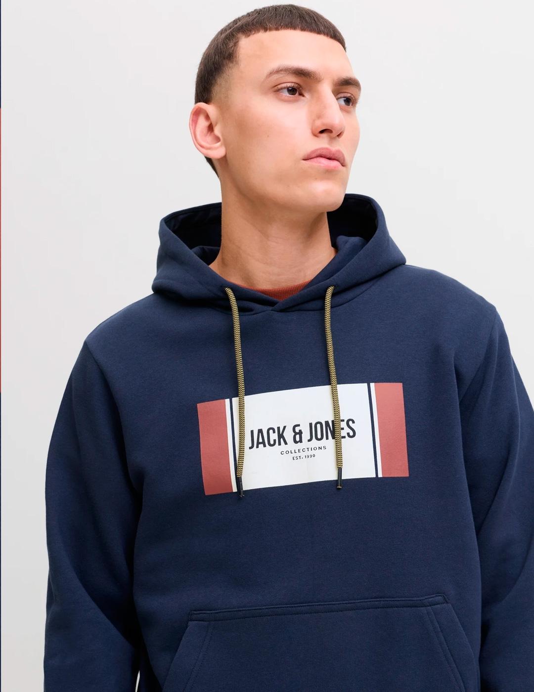 Sudadera Jack & Jones HAYATO marino para hombre