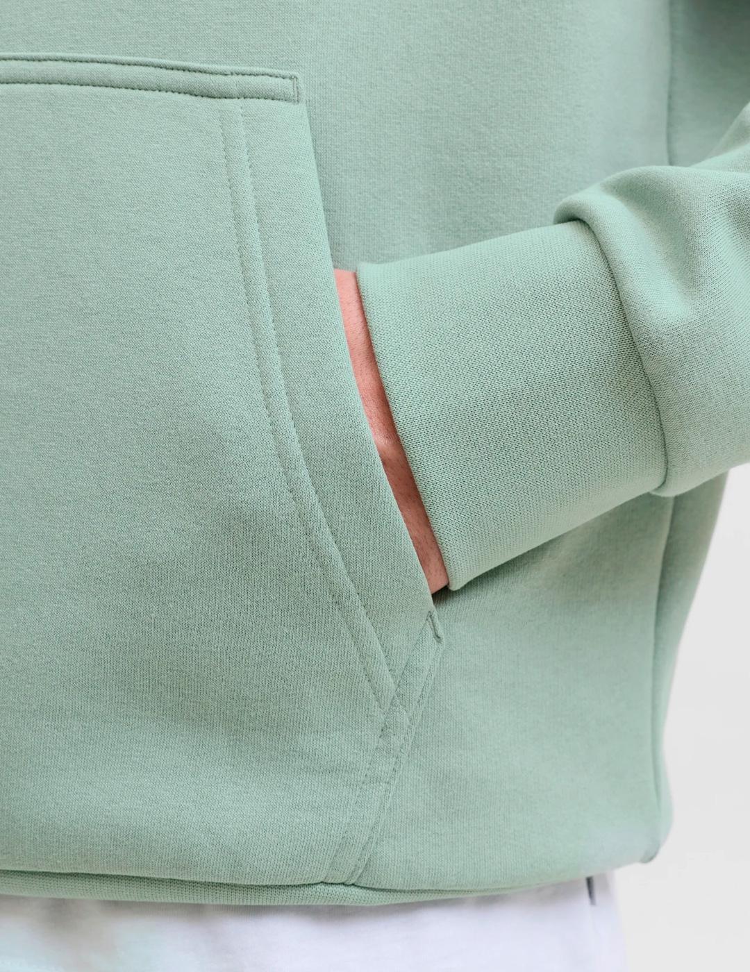 Sudadera Jack & Jones HAYATO verde para hombre