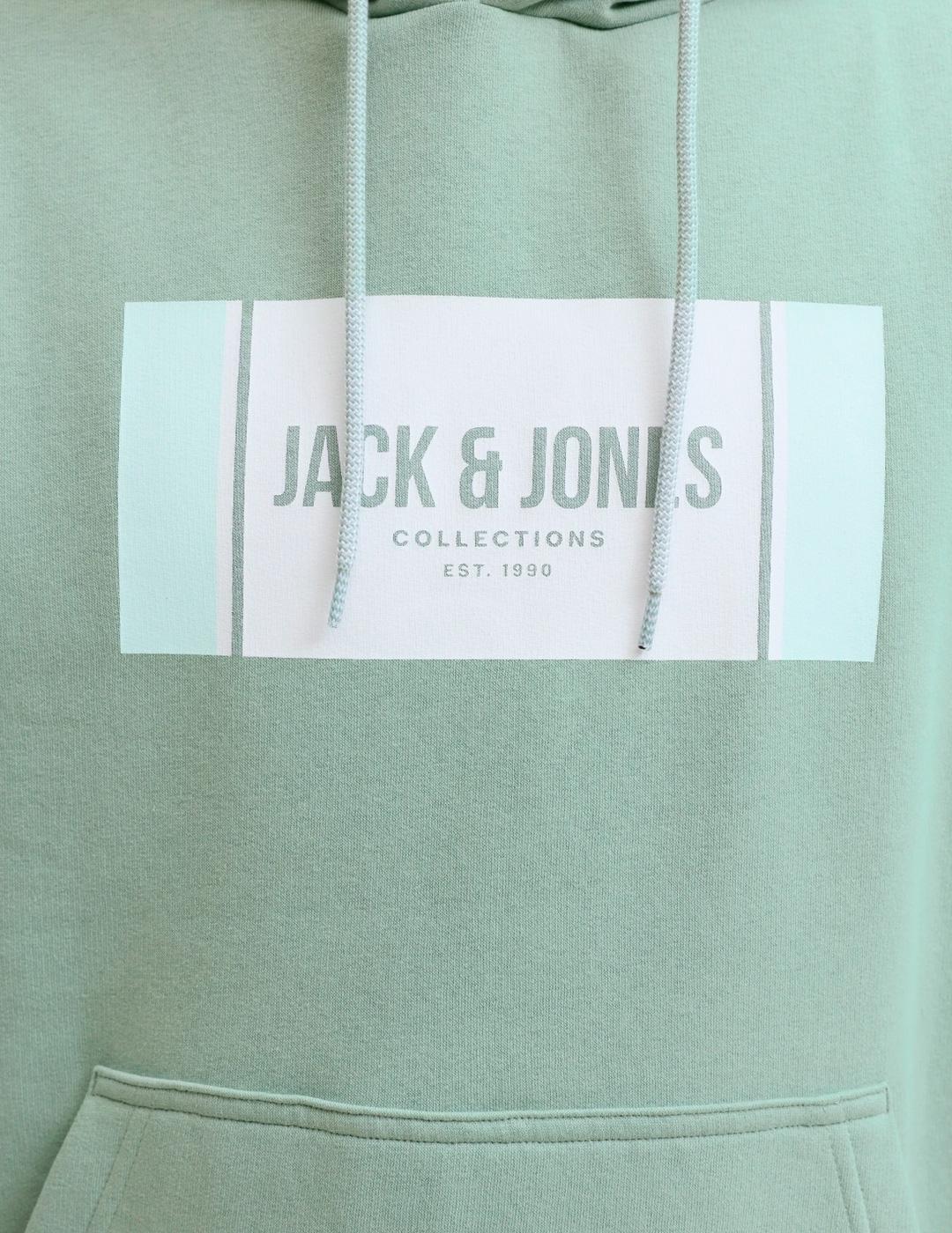 Sudadera Jack & Jones HAYATO verde para hombre