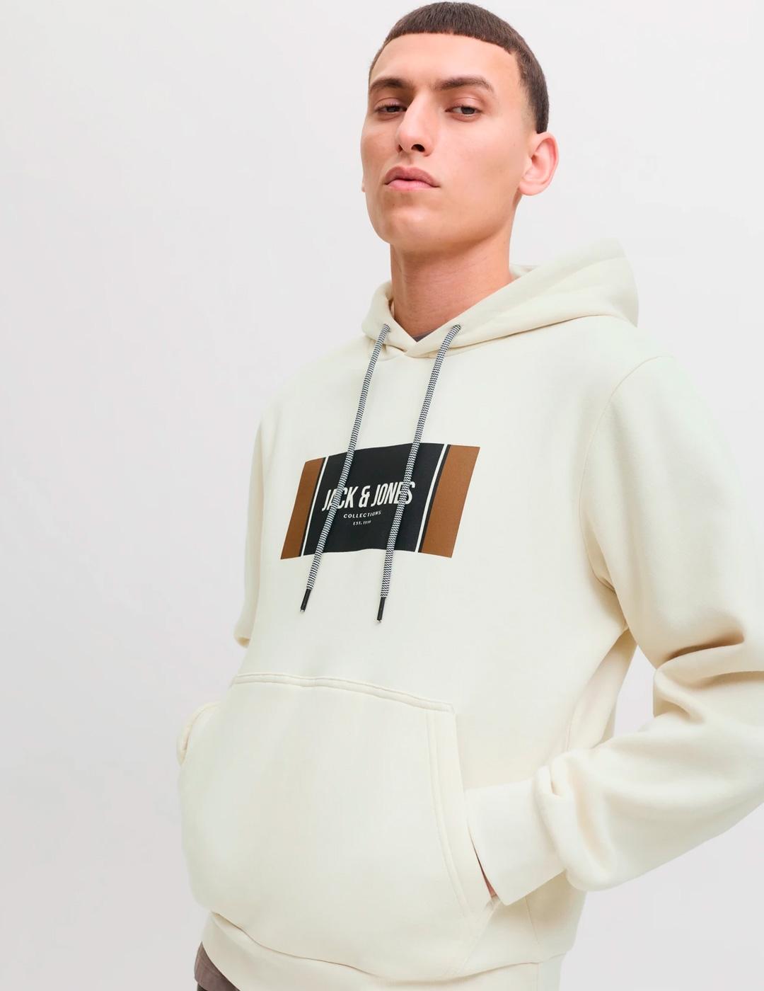 Sudadera Jack & Jones HAYATO blanco para hombre