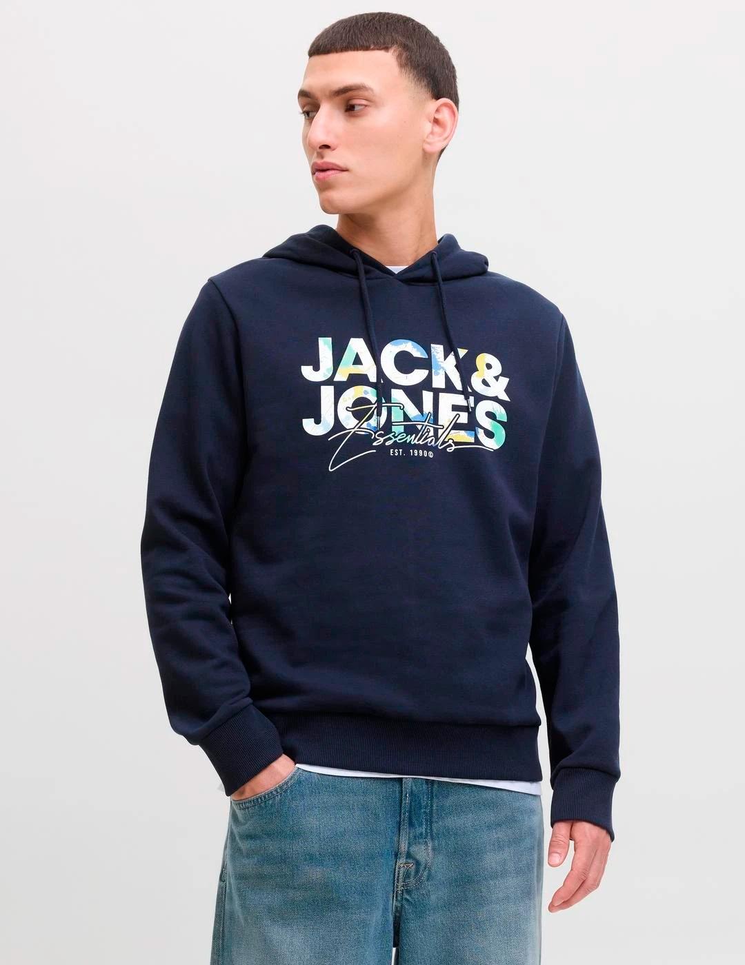 Sudadera Jack & Jones GEPLAS marino para hombre