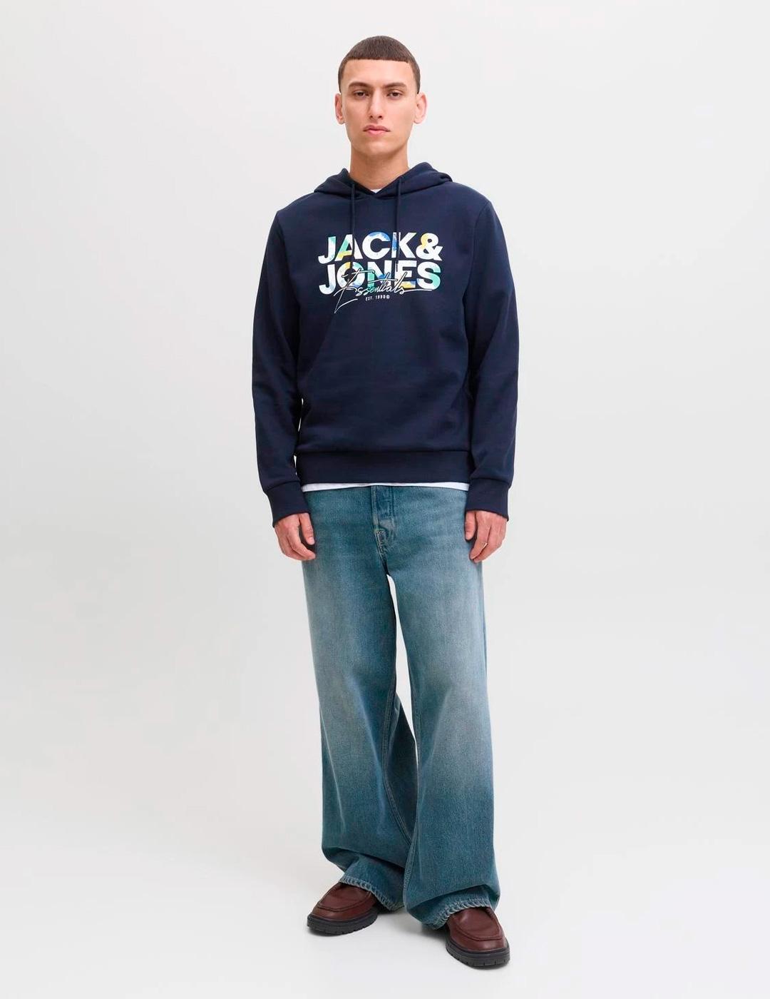 Sudadera Jack & Jones GEPLAS marino para hombre