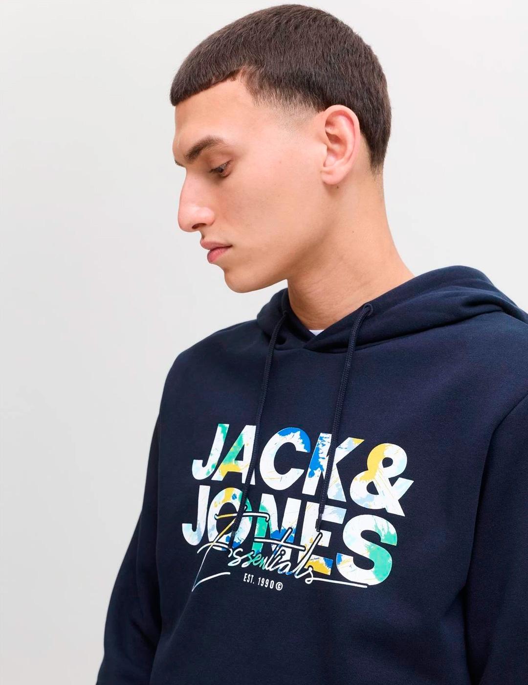 Sudadera Jack & Jones GEPLAS marino para hombre