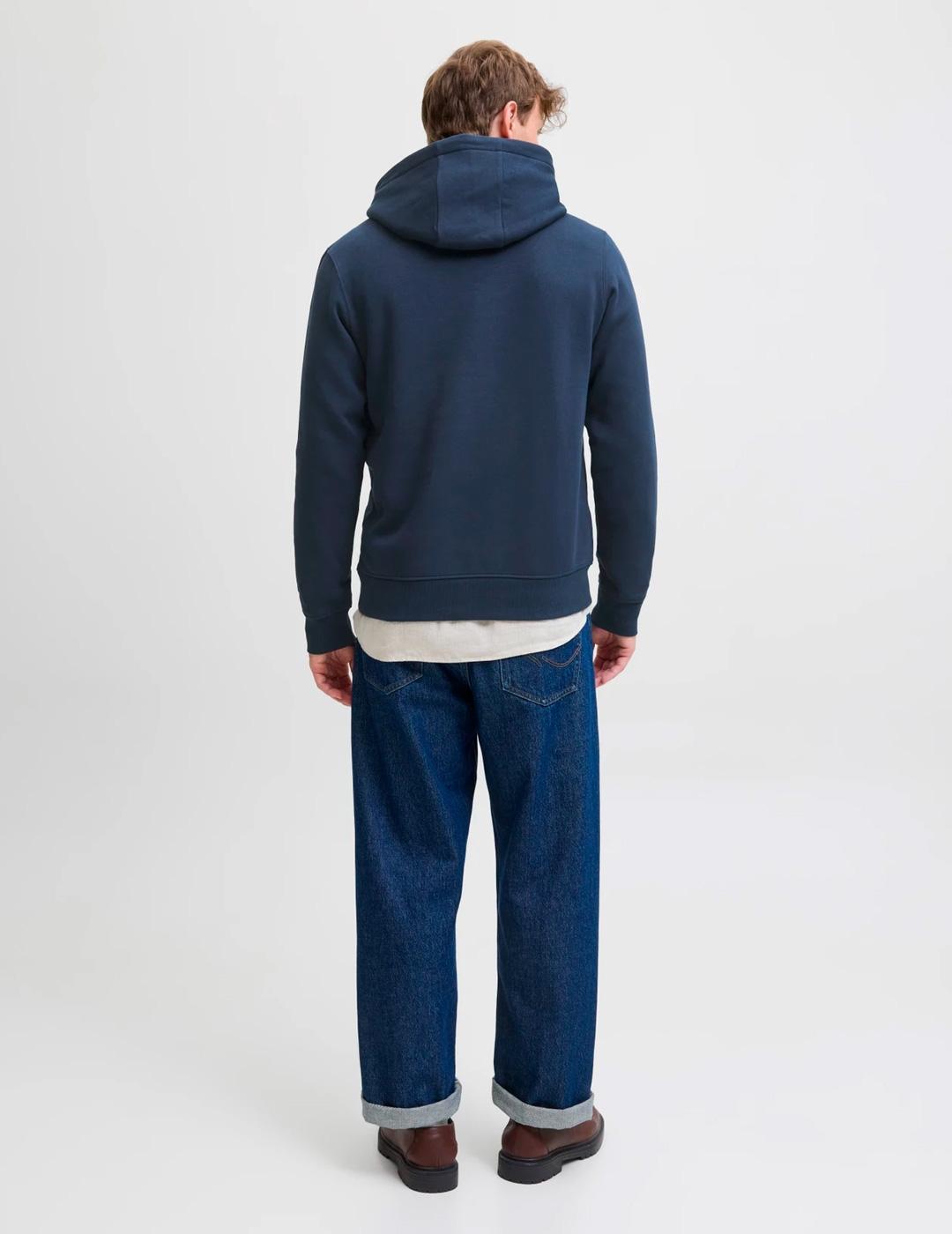 Sudadera Jack & Jones LOYAL marino para hombre