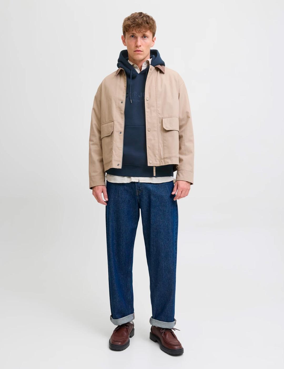 Sudadera Jack & Jones LOYAL marino para hombre