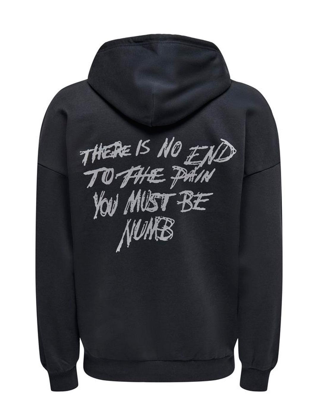 Sudadera Only & Sons TENTATION negro para hombre