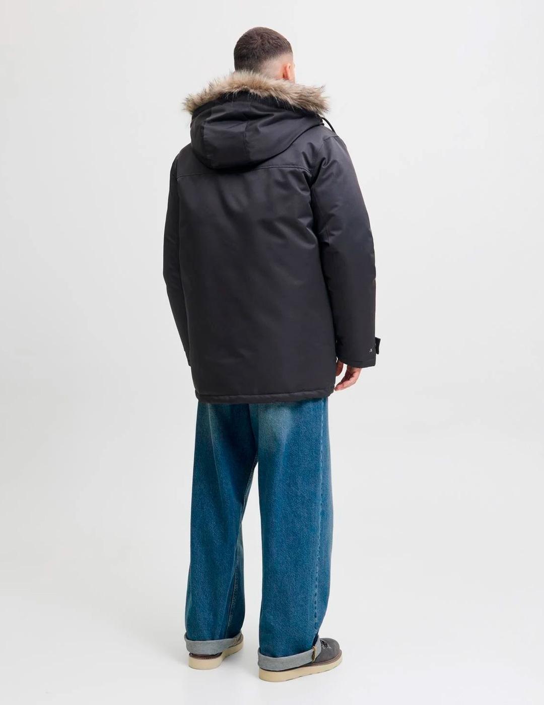 Abrigo Jack & Jones CHARLIE negro para hombre