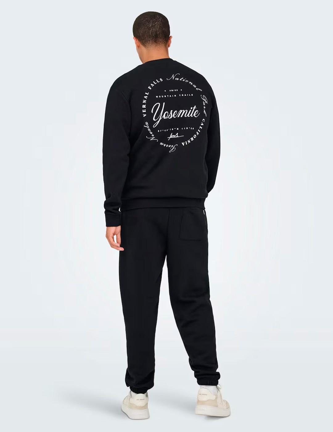 Sudadera Only & Sons CERES negro para hombre