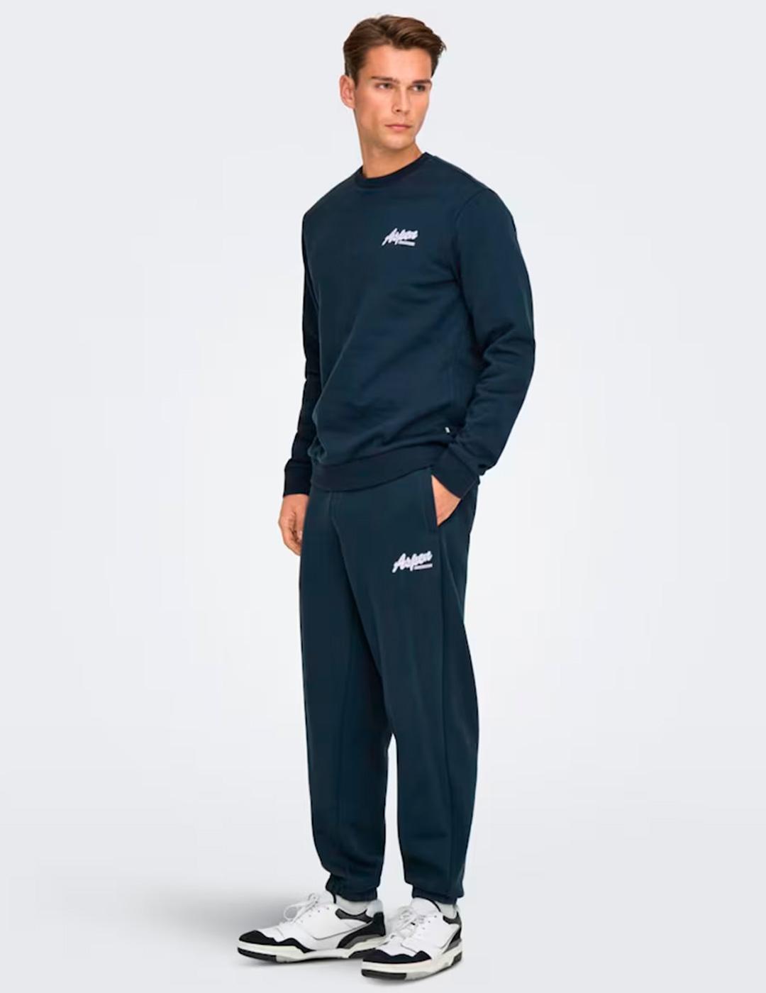 Jogger regular Only & Sons CERES azul marino para hombre