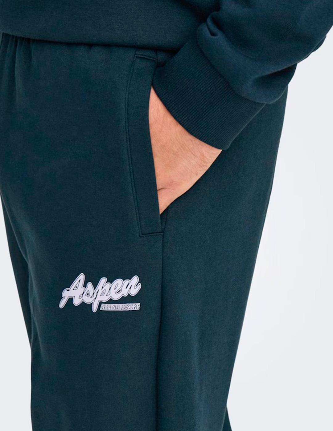 Jogger regular Only & Sons CERES azul marino para hombre