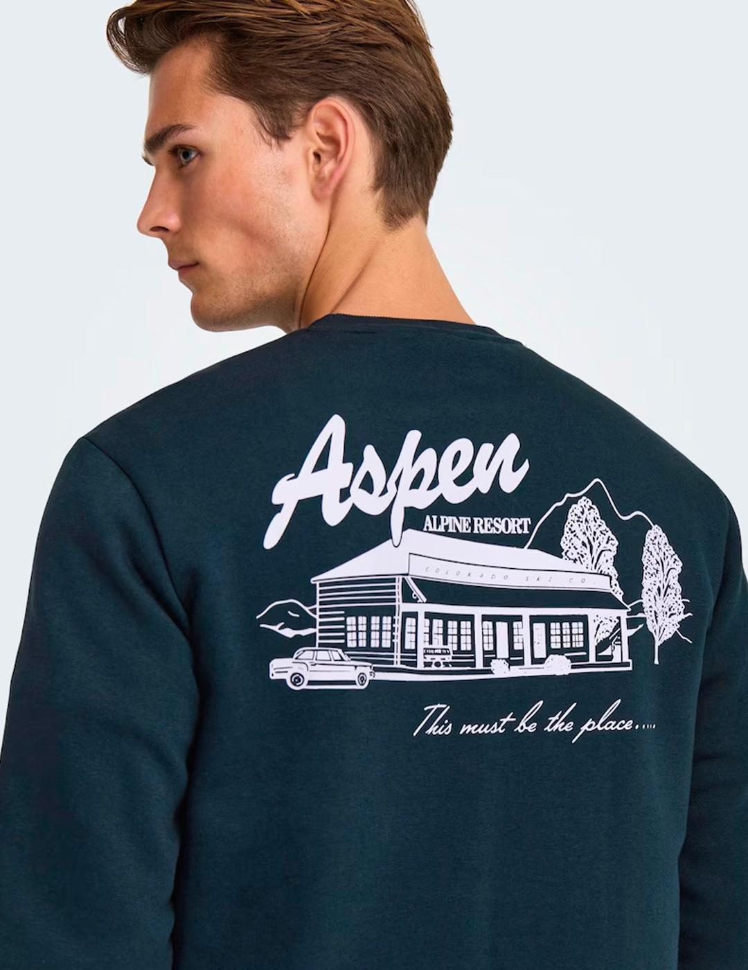 Sudadera Only & Sons CERES marino hombre