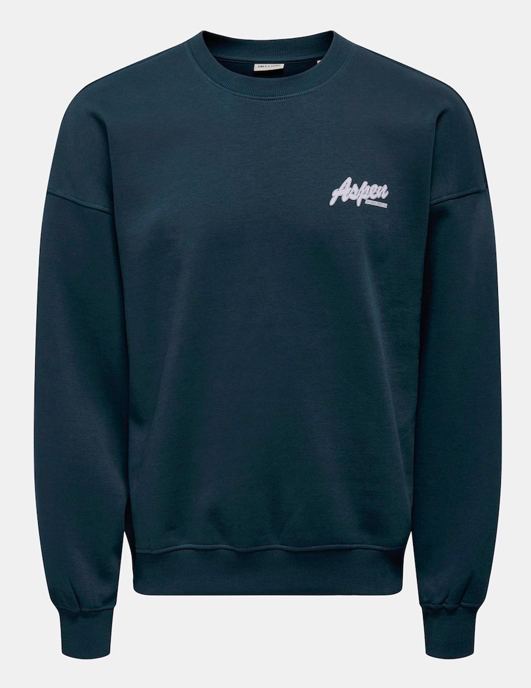 Sudadera Only & Sons CERES marino hombre