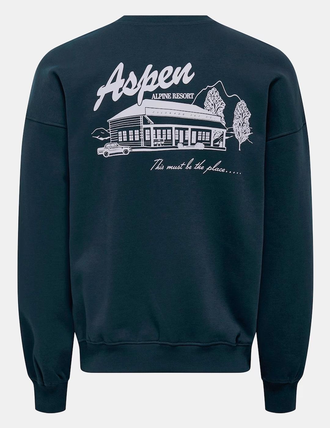 Sudadera Only & Sons CERES marino hombre