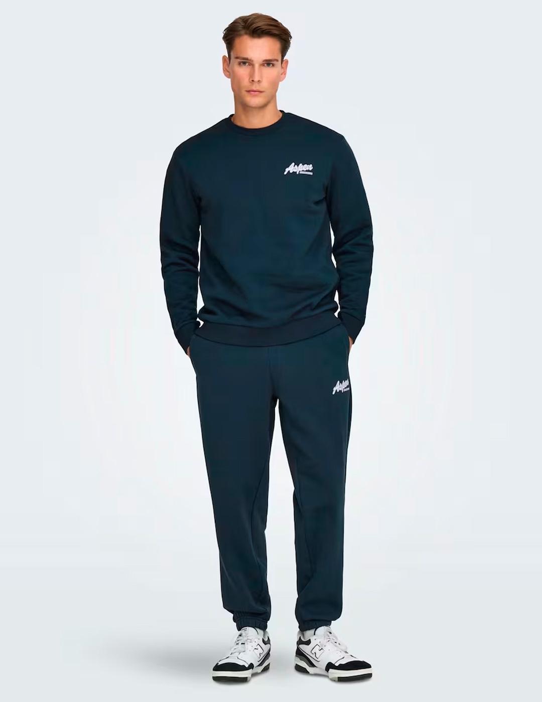 Sudadera Only & Sons CERES marino hombre