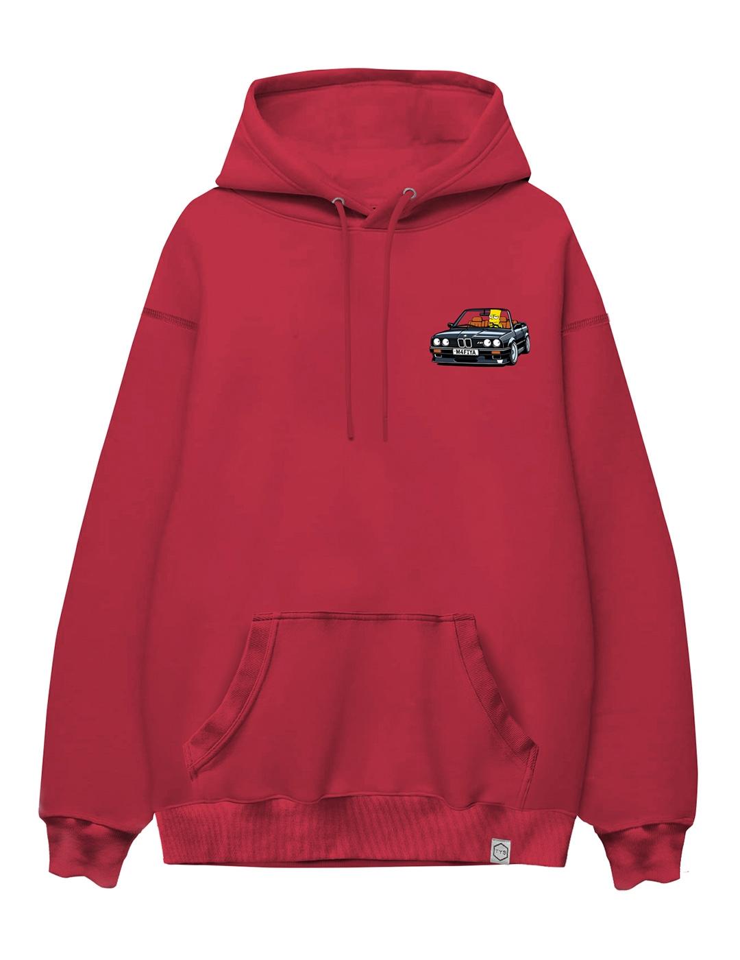 Sudadera A.M.E.N M4FYA rojo para hombre