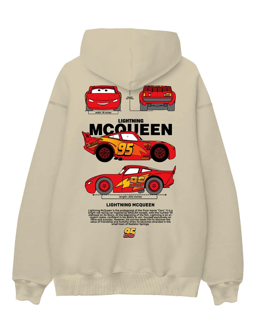 Sudadera con capucha TYS MCQUEEN beige para hombre