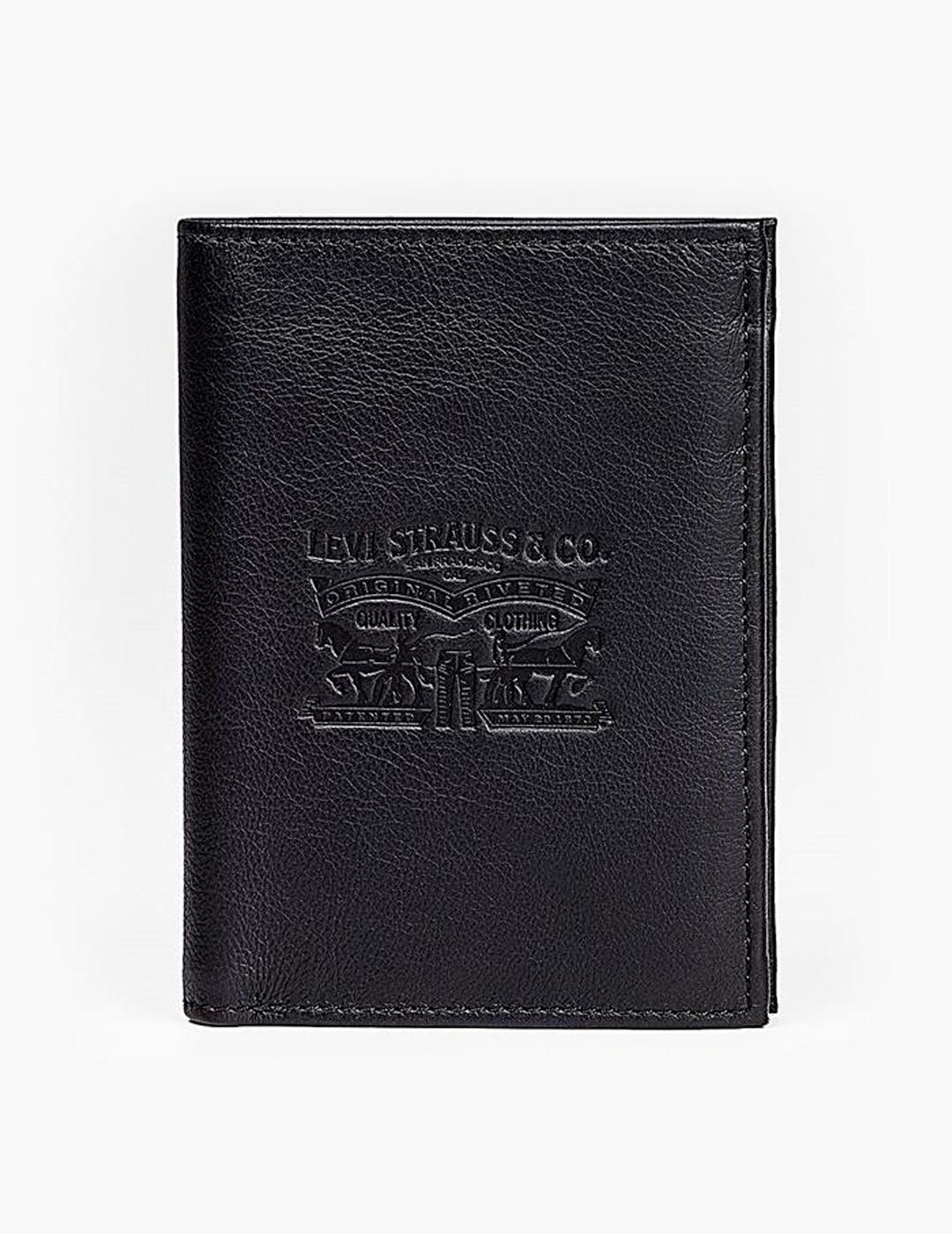 Cartera Levi´s® TWO HORSES negro para hombre