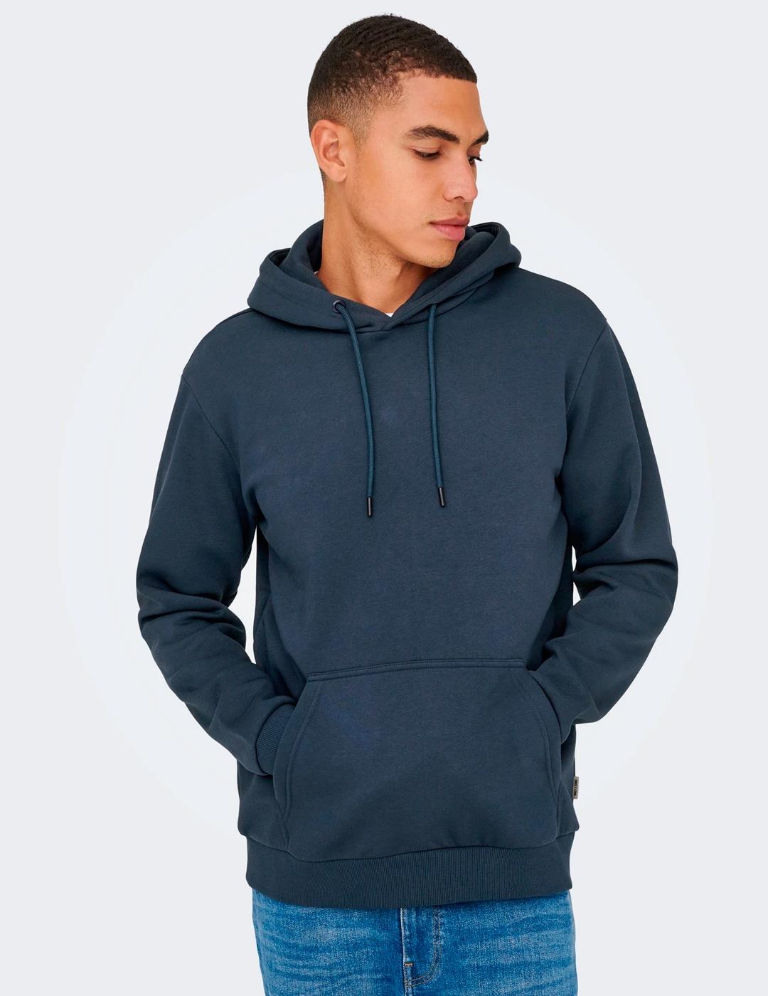 Sudadera Only & Sons CERES azul para hombre