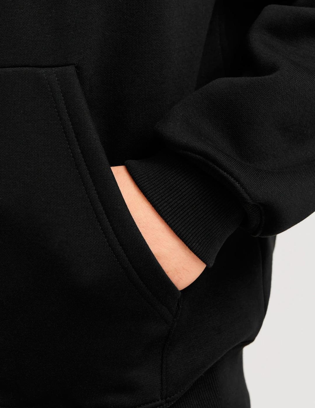 Sudadera con cremallera Jack & Jones URBAN negro para hombre