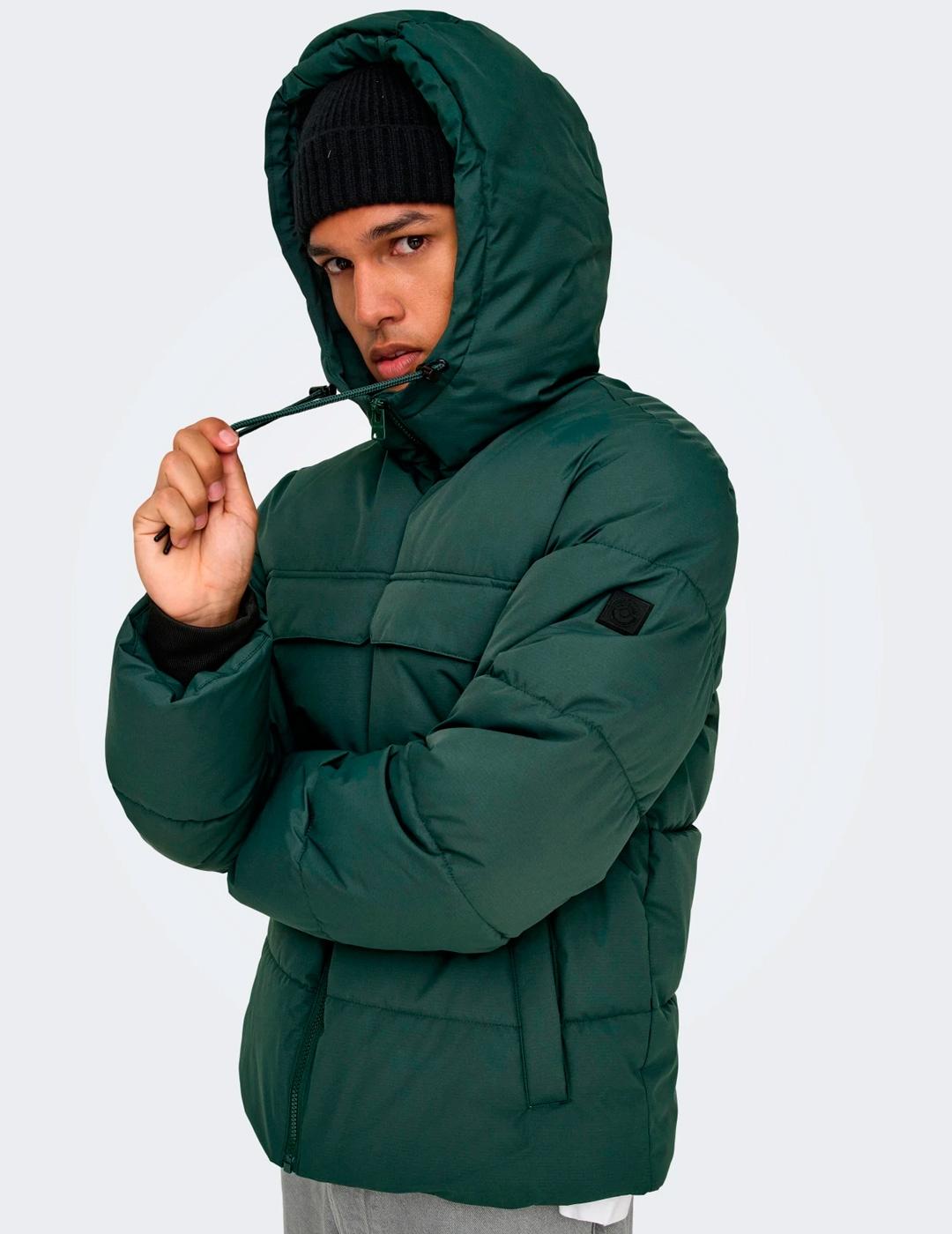 Chaqueta Only & Sons ELIJAH verde para hombre