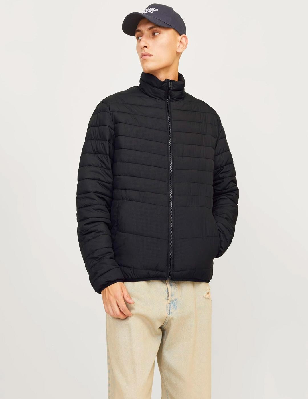 Chaqueta Jack & Jones STATE PUFFER negra para hombre