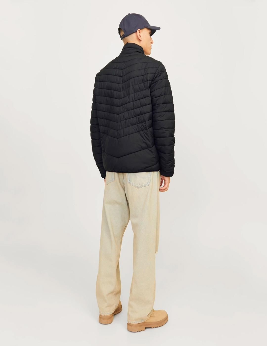 Chaqueta Jack & Jones STATE PUFFER negra para hombre